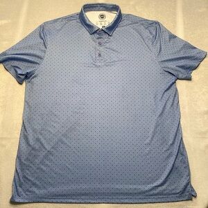 Light Blue Polo Shirt with Subtle Pattern